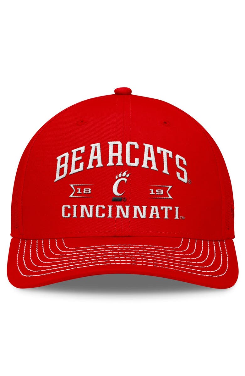 TOP OF THE WORLD Men's Top of the World Red Cincinnati Bearcats Carson Trucker Adjustable Hat, Alternate, color, Red
