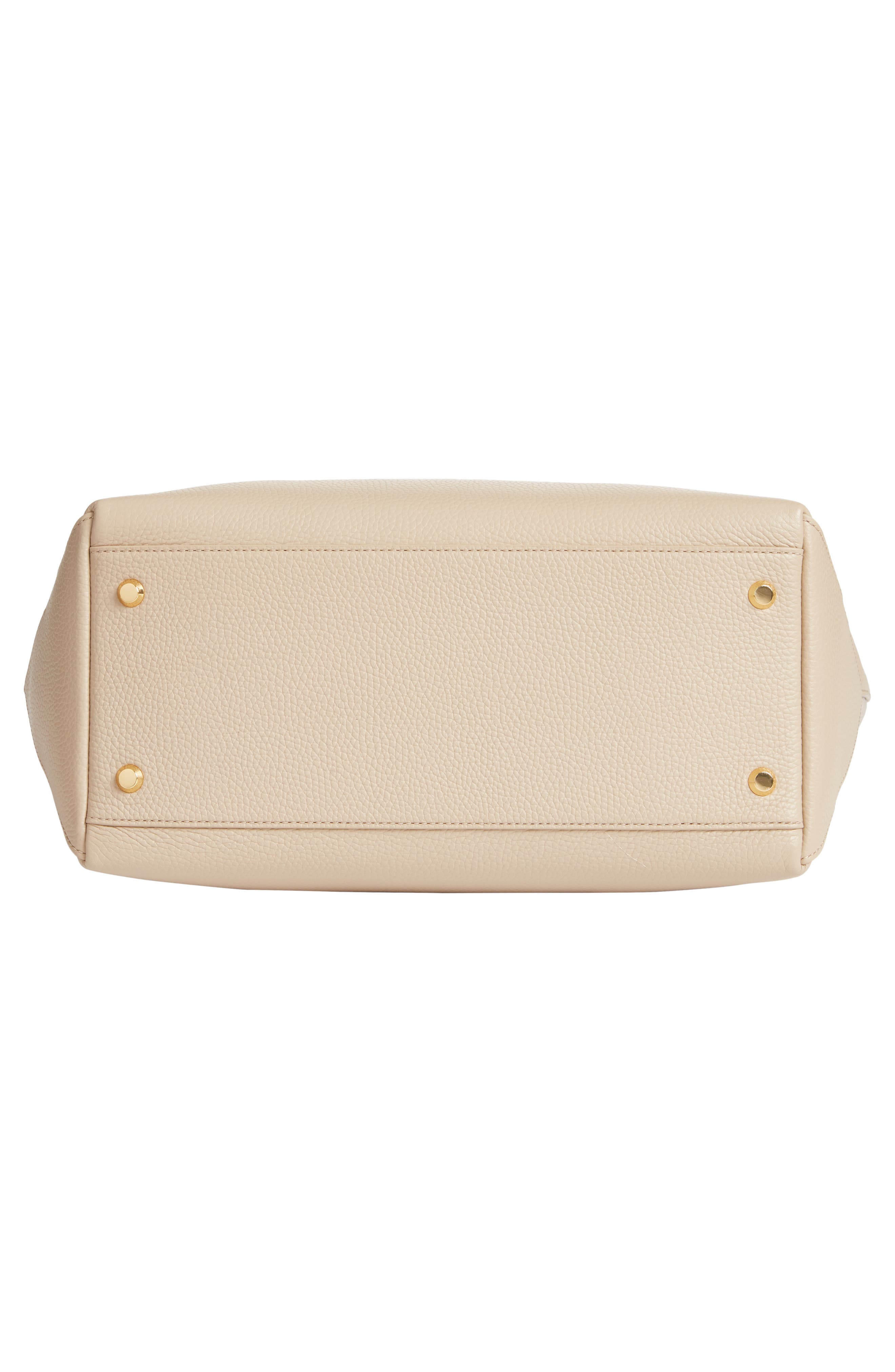 Veronica Beard Grand Goody Leather Tote, Alternate, color, Sand Dollar