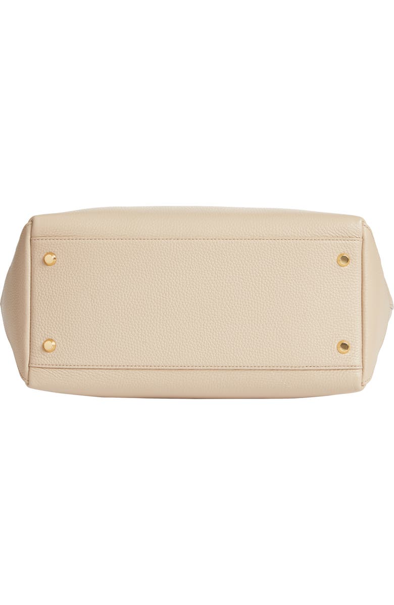 Veronica Beard Grand Goody Leather Tote, Alternate, color, Sand Dollar