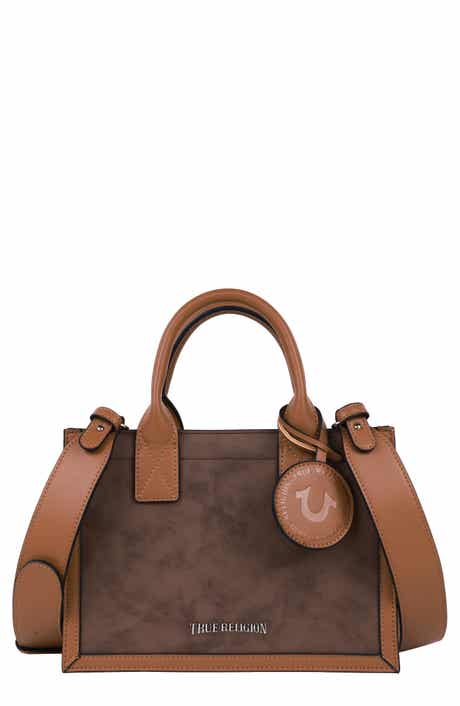True Religion Top Handle Box Tote Bag
