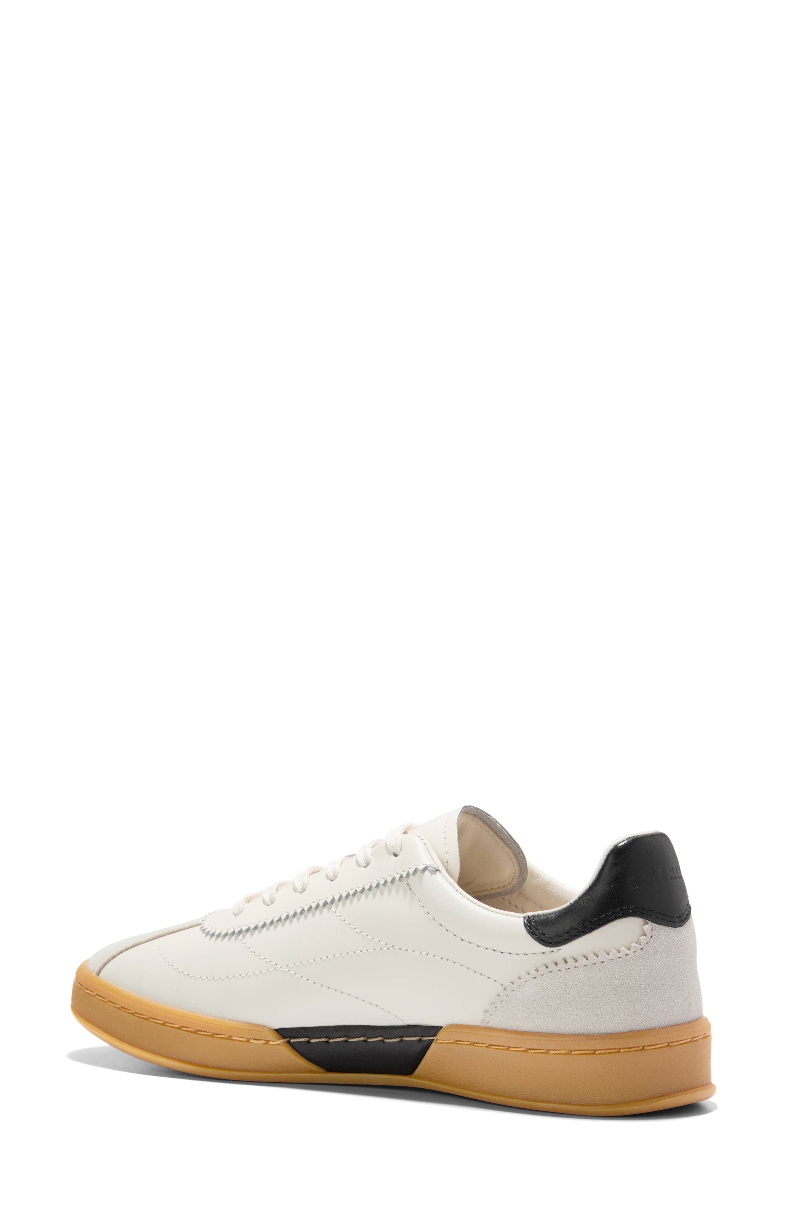 Cole Haan Grand Crosscourt Brynn Sneaker, Alternate, color, Ivory/ Silver Birch Suede