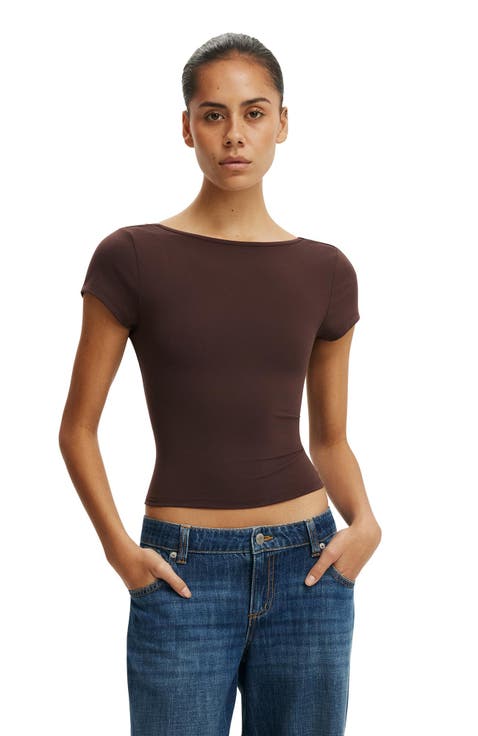 Women's Hold Me Scoop Back Tee