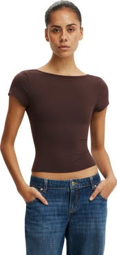 Cotton On Women's Hold Me Scoop Back Tee