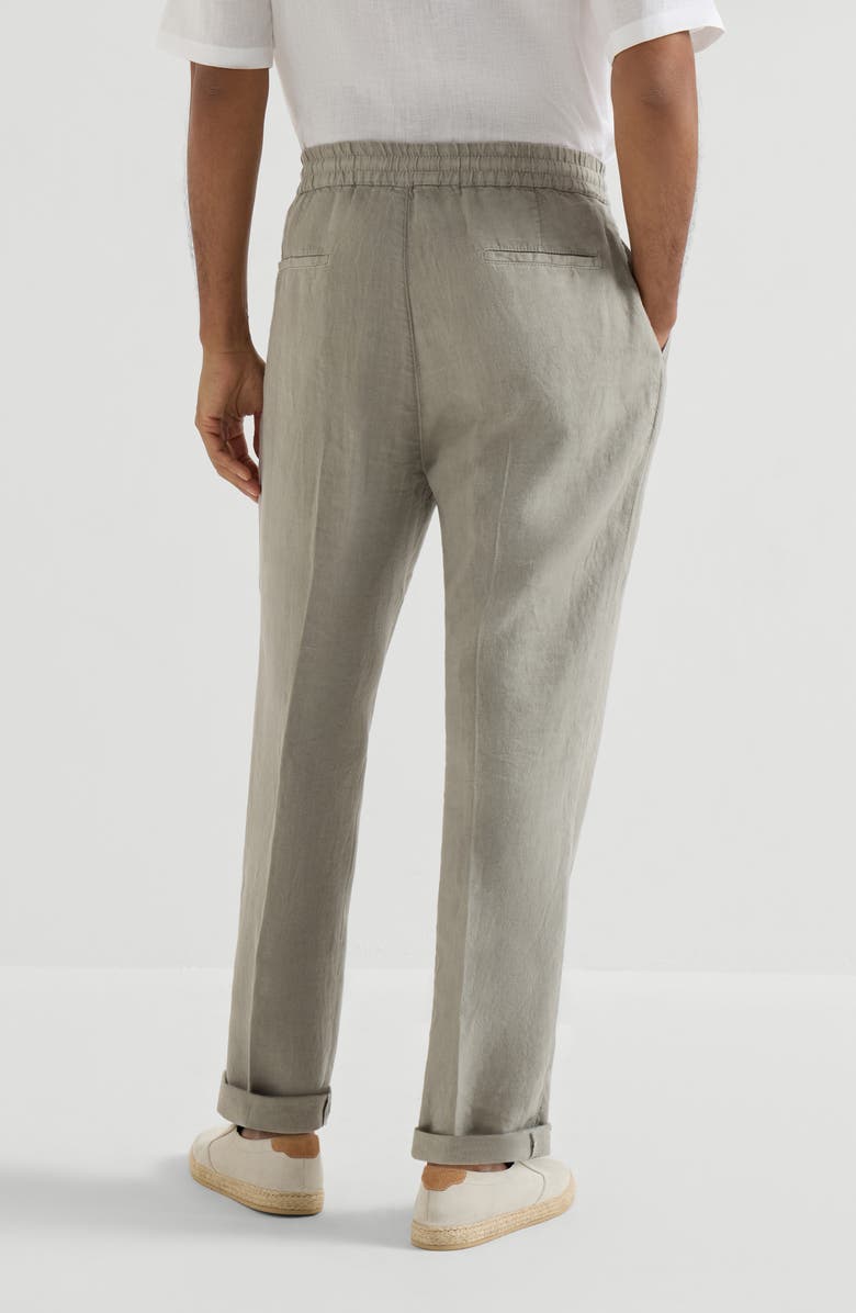 Brunello Cucinelli Trousers with drawstring, Alternate, color, Khaki