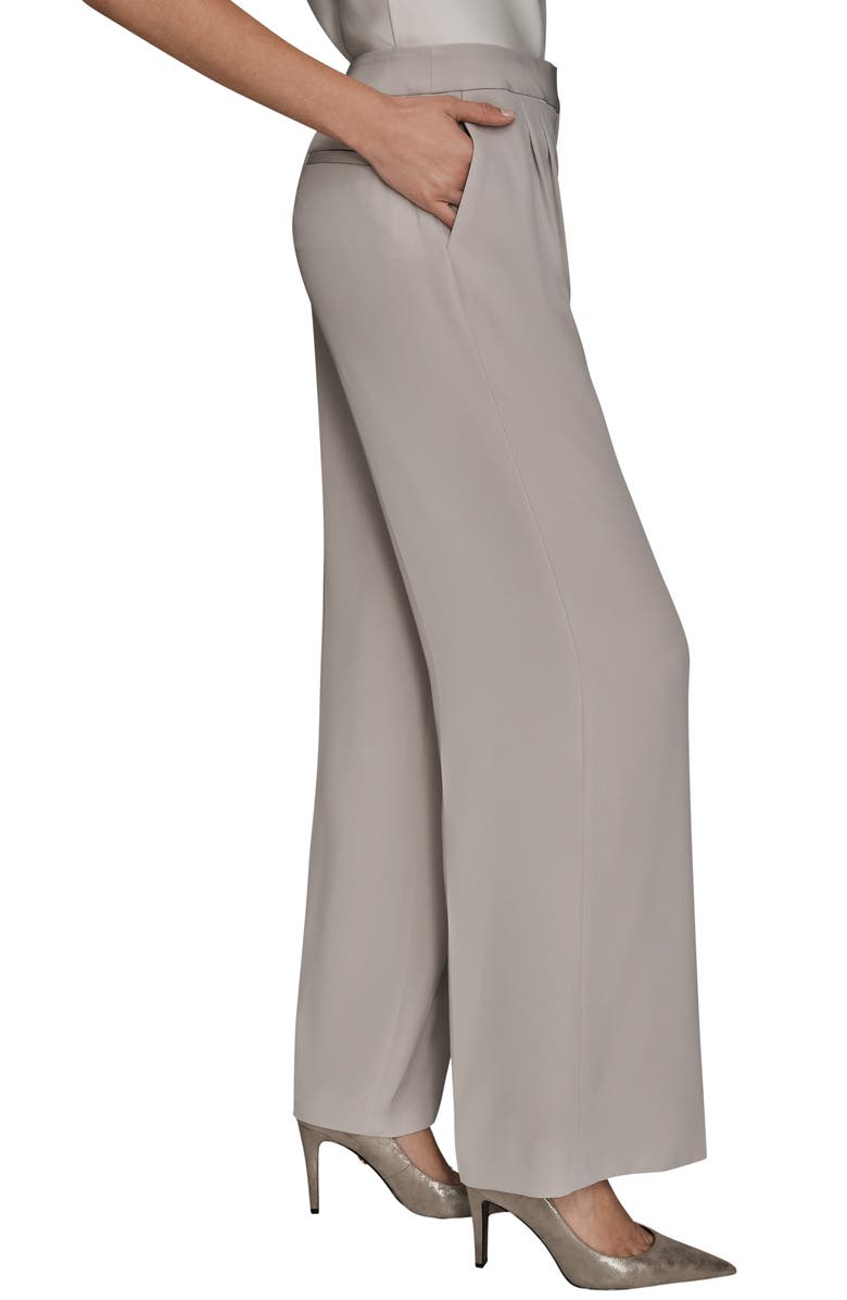 Donna Karan New York Pleated Wide Leg Pants, Alternate, color, Vapor