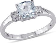 Julianna B. Aquamarine & Diamond Accent Ring