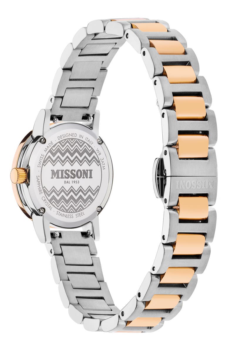 Missoni Estate Two-Tone Bracelet Watch, 27mm, Alternate, color, Two Tone