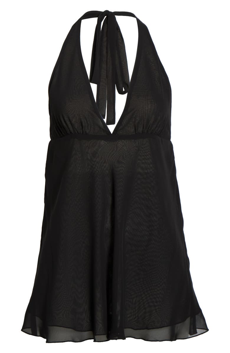 Bella Venice The Ryan Halter Minidress, Main, color, Black