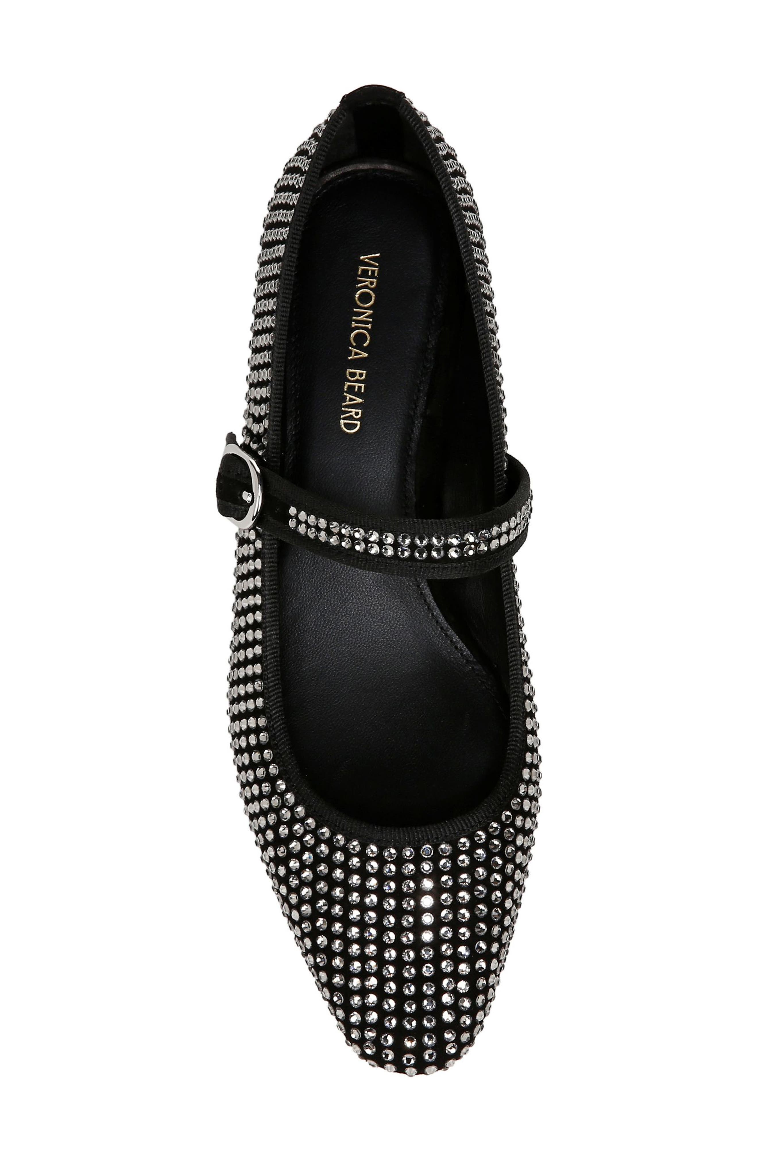 Veronica Beard Cade Mary Jane Pump, Alternate, color, Black/ Black Diamond
