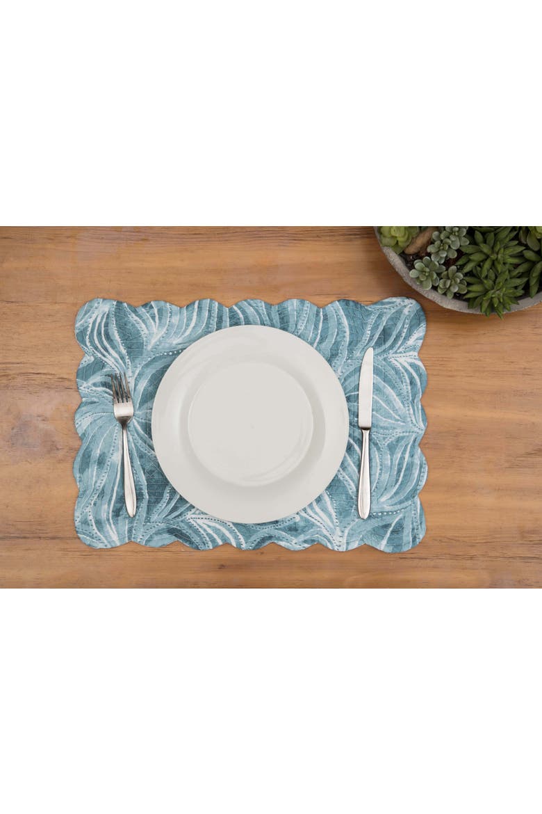 Azzurra Marine Coastal 100% Cotton Set of 6 Placemats 13" x 19", Alternate, color, Blue