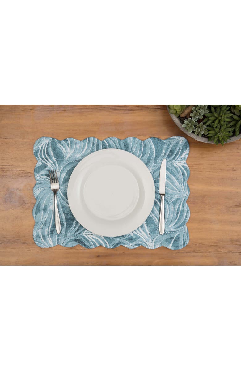 C&F Home Azzurra Marine Coastal 100% Cotton Set of 6 Placemats 13" x 19", Alternate, color, Blue
