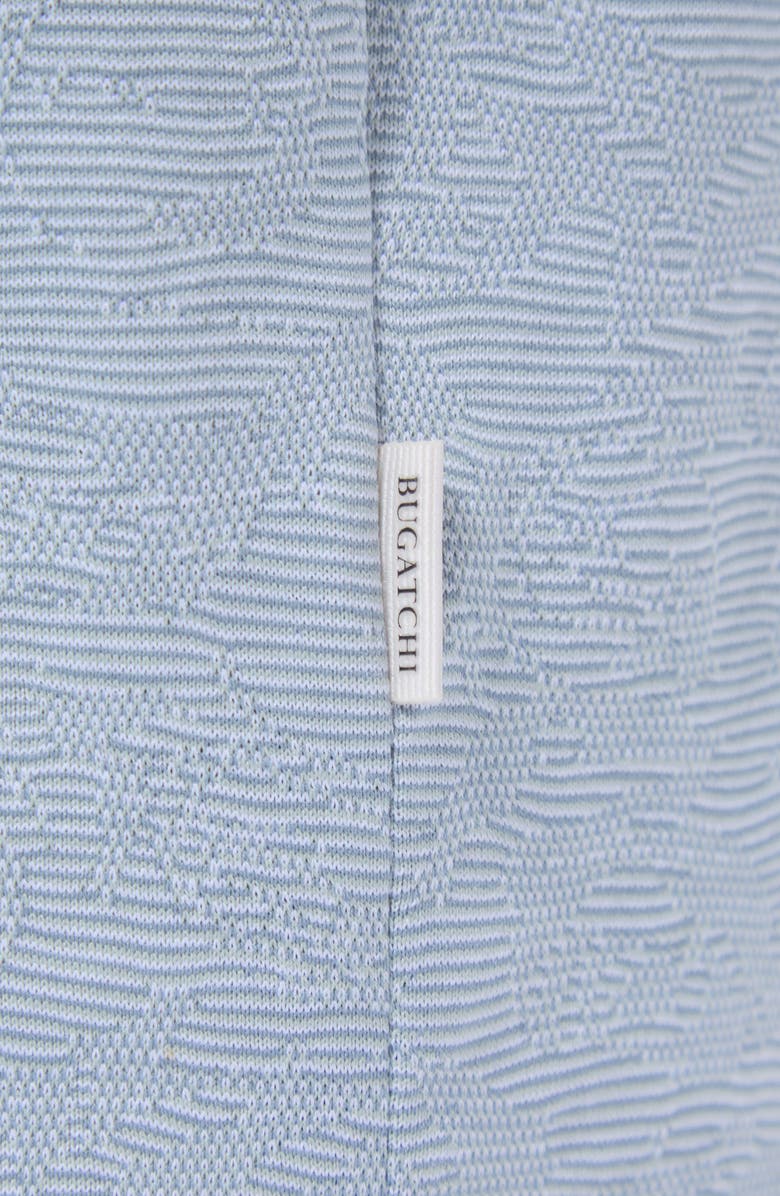 Bugatchi Tipped Piqué Cotton Polo, Alternate, color, Shark