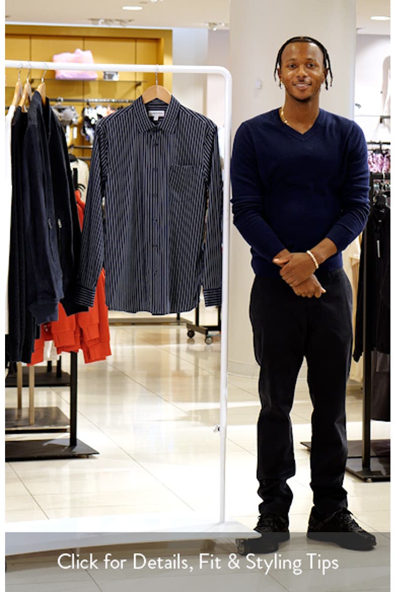 Lucian Stripe Stretch Button-Up Shirt video