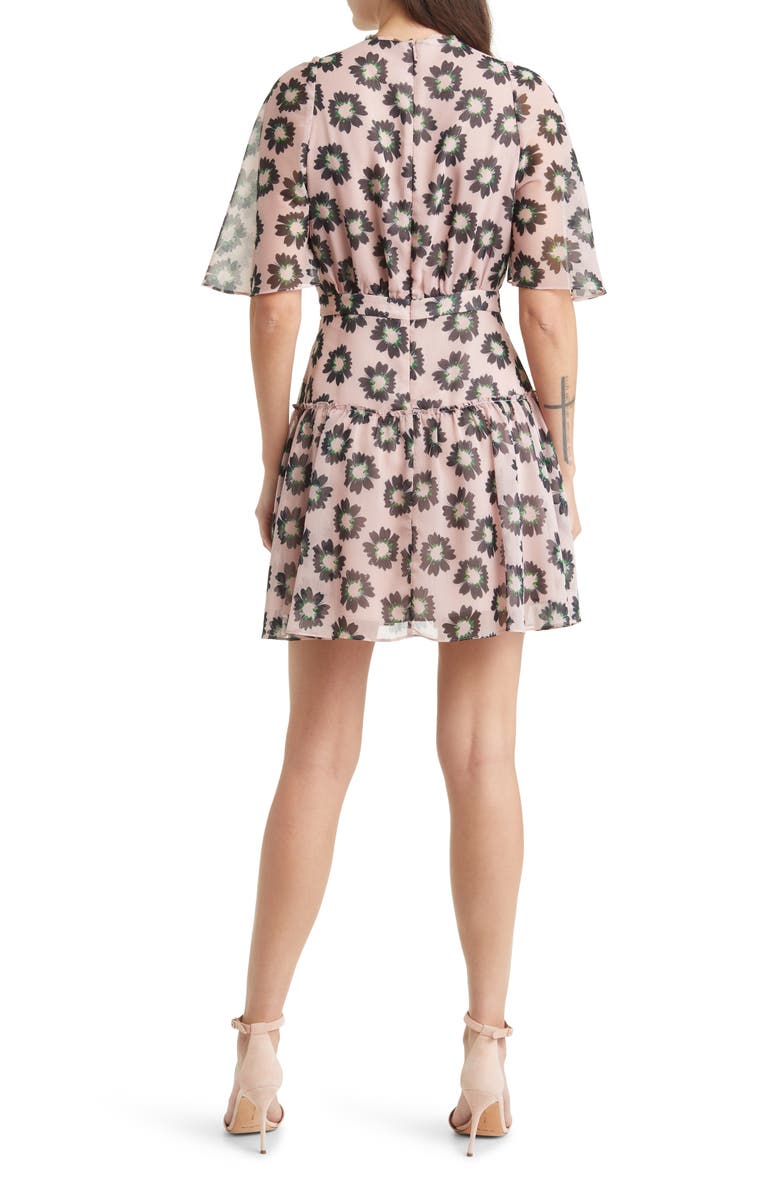 Ted Baker London Lucieey Floral Tiered Fit & Flare Dress, Alternate, color, 
