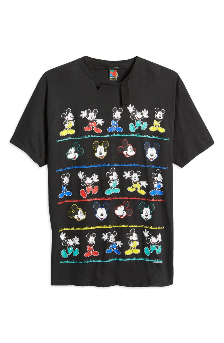 Disney Unisex Secondhand Ripped Mickey Mouse Graphic Tee, Main, color, 