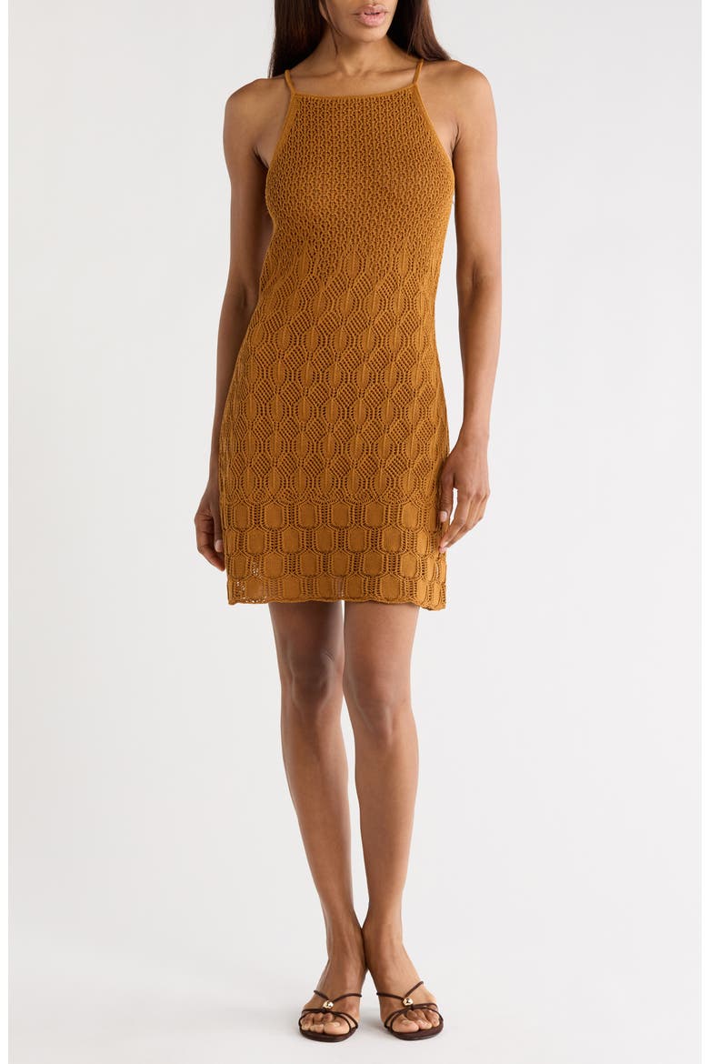 Mimi Sweater Dress, Main, color, SEPIA