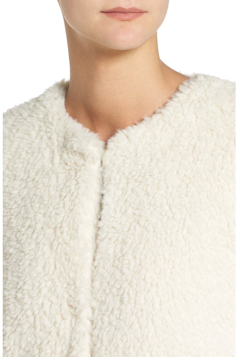 BB Dakota Merrill Faux Fur Jacket, Alternate, color, IVORY