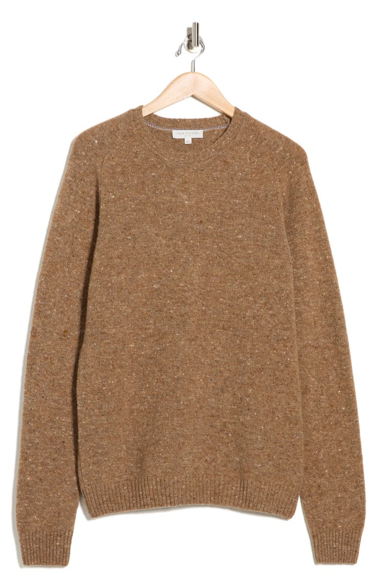 Jack Victor Canora Crewneck Sweater, Alternate, color, Camel