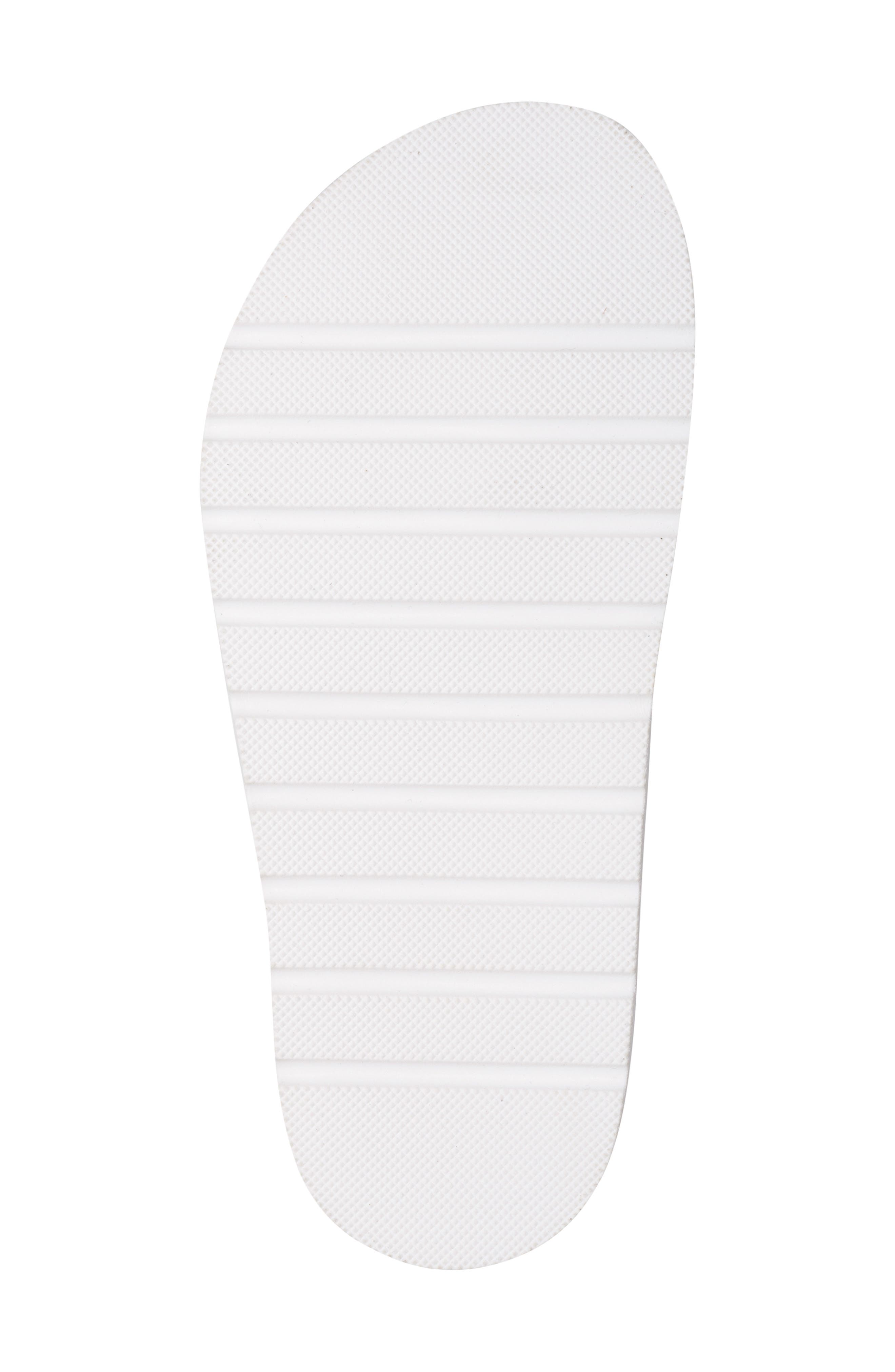 KARL LAGERFELD PARIS Hayze Faux Pearl Lined Thong Flip Flop, Alternate, color, Silver