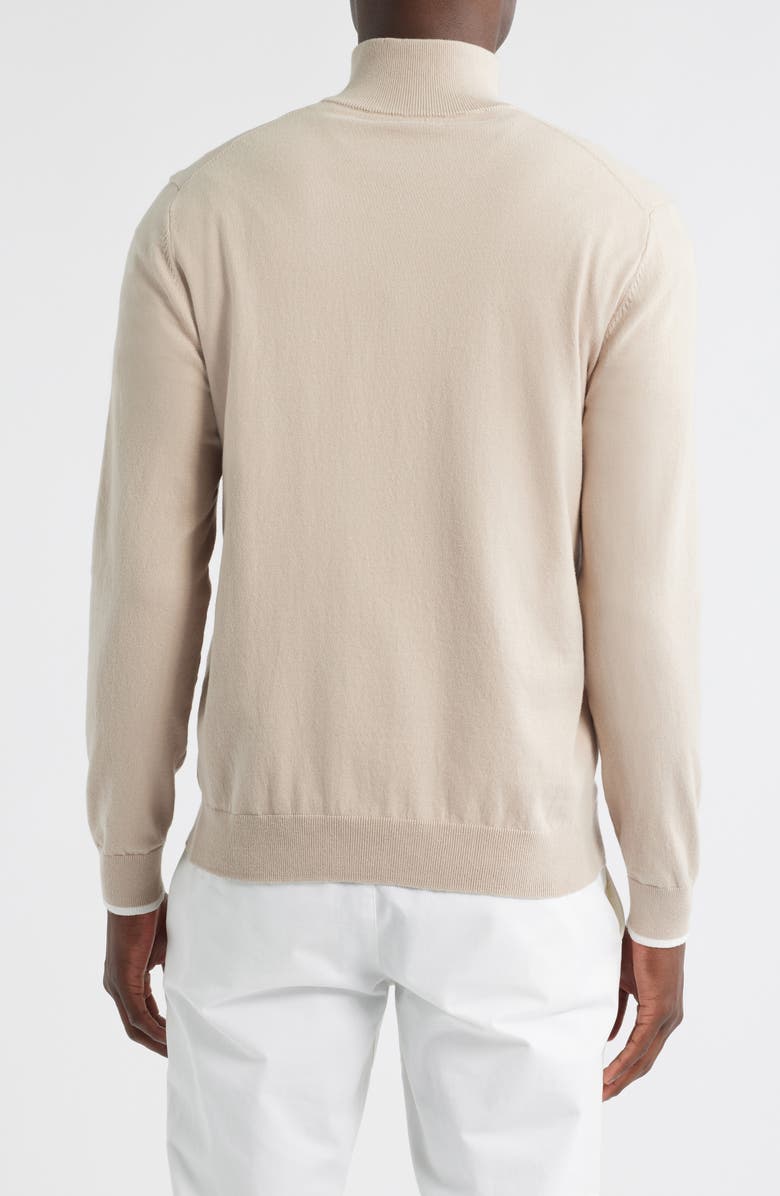 Reiss Swinley Quarter Zip Sweater, Alternate, color, Oatmeal