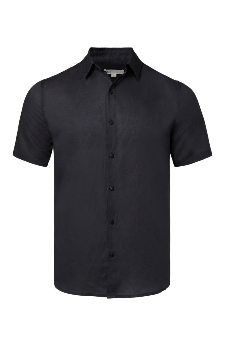 Onia Jack Air Linen Shirt, Alternate, color, Gunmetal