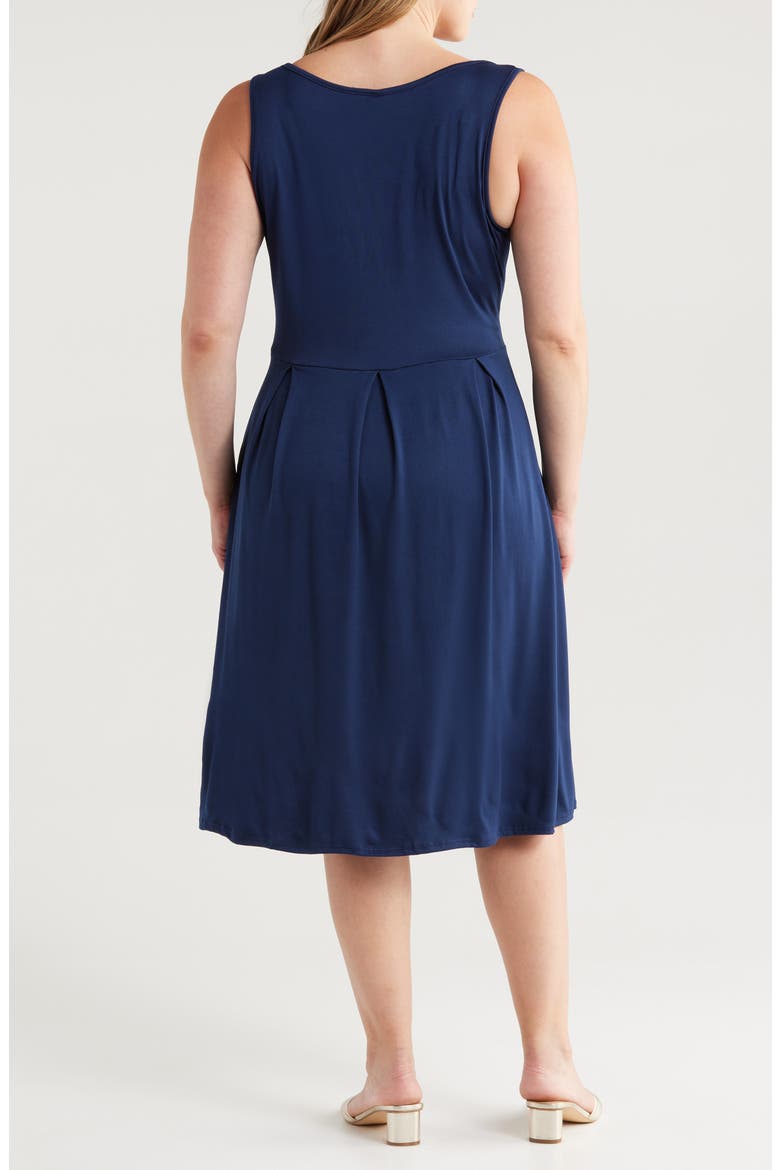 Sleeveless Jersey Dress, Alternate, color, NAVY