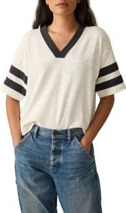 Faherty Varsity Stripe Organic Cotton T-Shirt