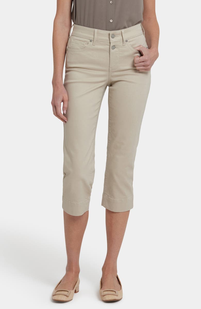 NYDJ Marilyn Straight Leg Capri Jeans, Main, color, Feather