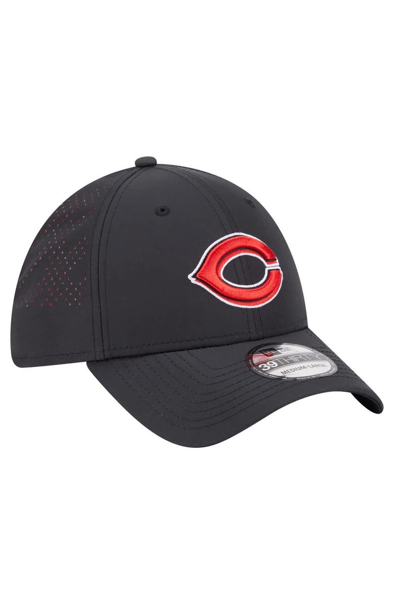 New Era Men's New Era Black Cincinnati Reds Night 39THIRTY Flex Hat, Alternate, color, Black