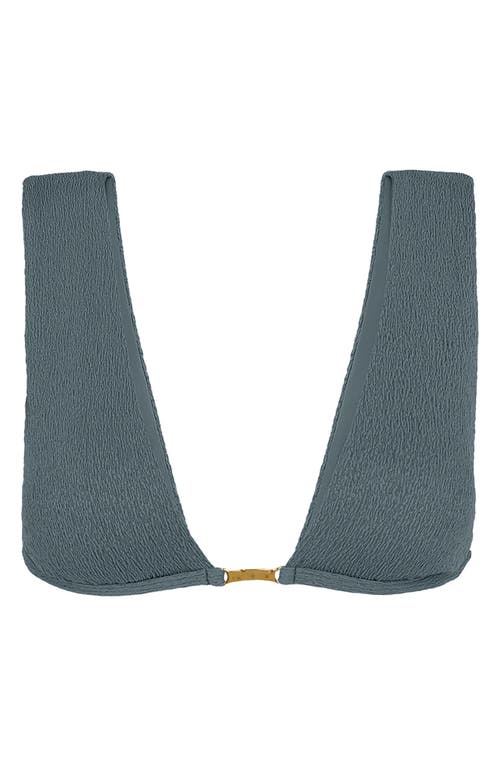 Vix Paula Hermanny Firenze Candice Elisa Triangle Bikini Top In Blue
