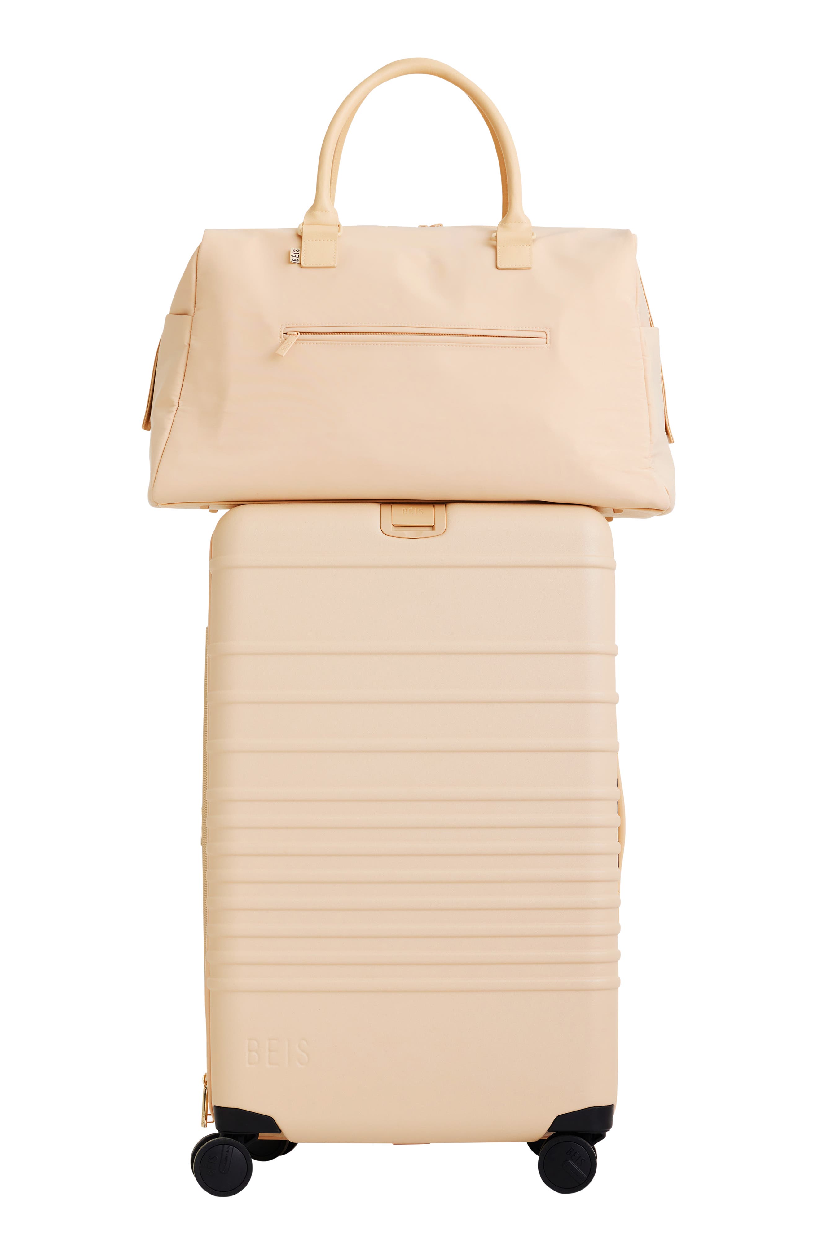 Béis The Commuter Duffle, Alternate, color, Beige