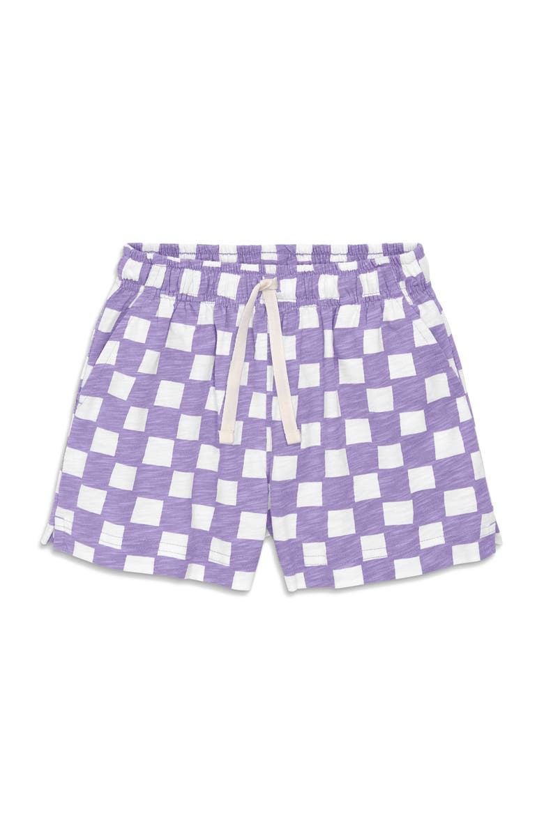 Primary Kids Park Short In Check, Main, color, Iris White Checks