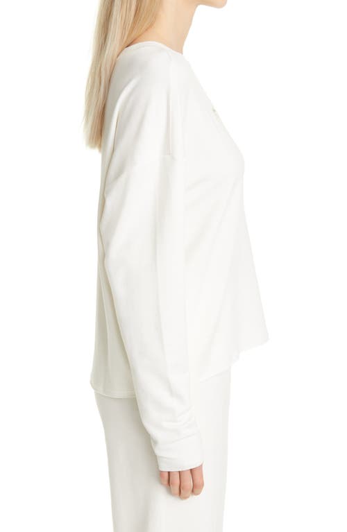 Hugo Boss Boss Elina Active Relaxed Fit Sweatshirt In Soft Cream