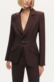 Nocturne Belted Tailored Blazer