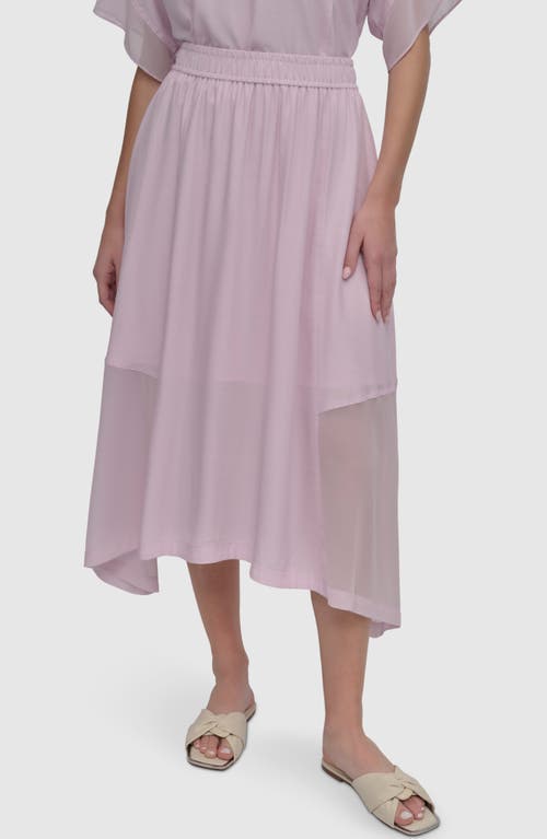 Dkny Handkerchief Hem Maxi Skirt In Pink