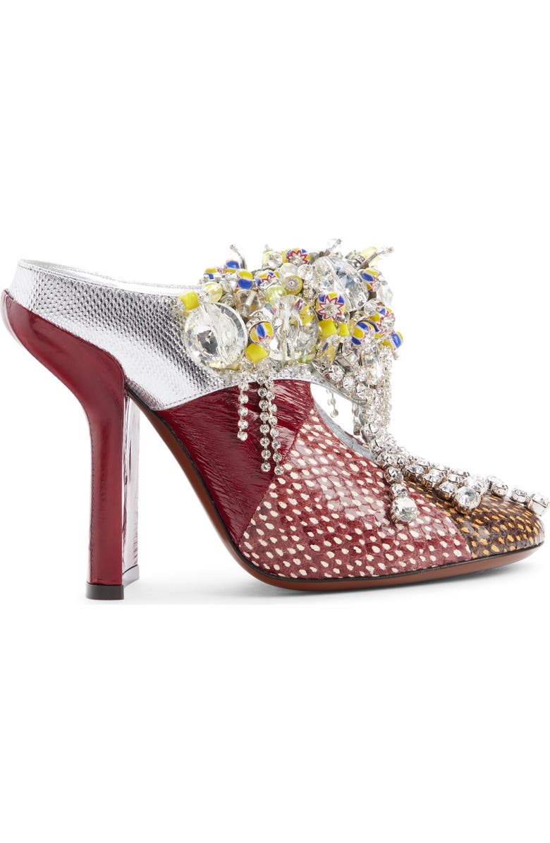 Dries Van Noten Embellished Mule Pump, Alternate, color, 358 Burgundy
