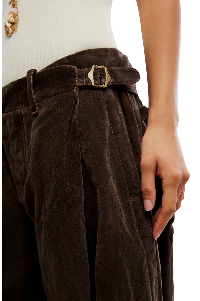 Holding Onto This Velvet Pants, Alternate, color, BROWN