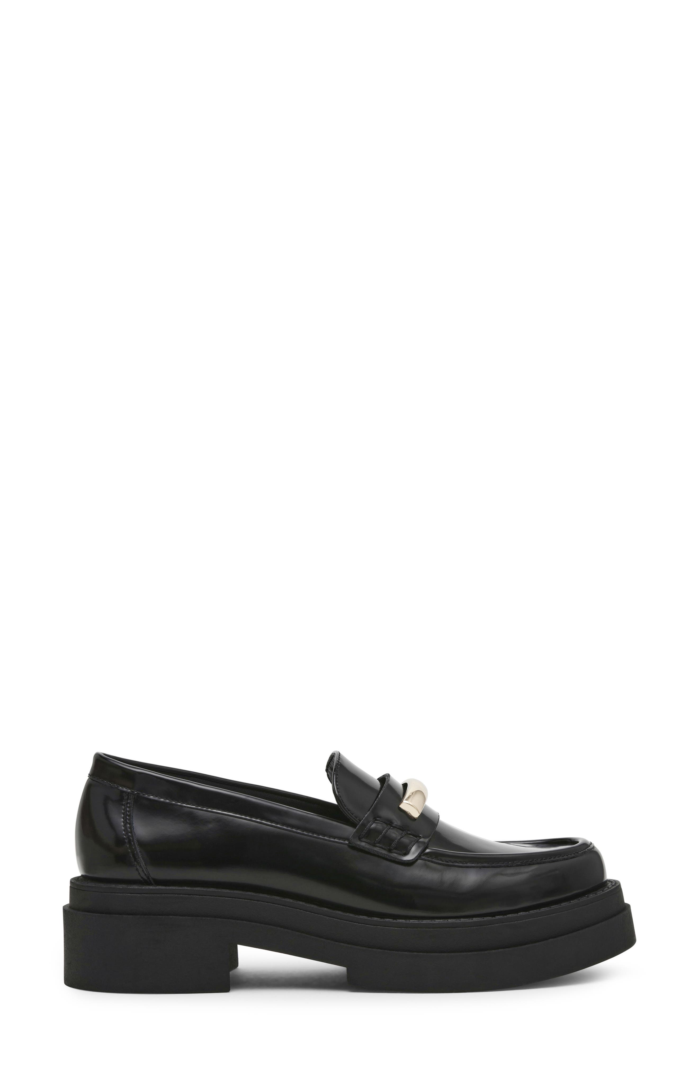 Steve Madden Rodrigo Platform Bit Loafer, Alternate, color, Black Box