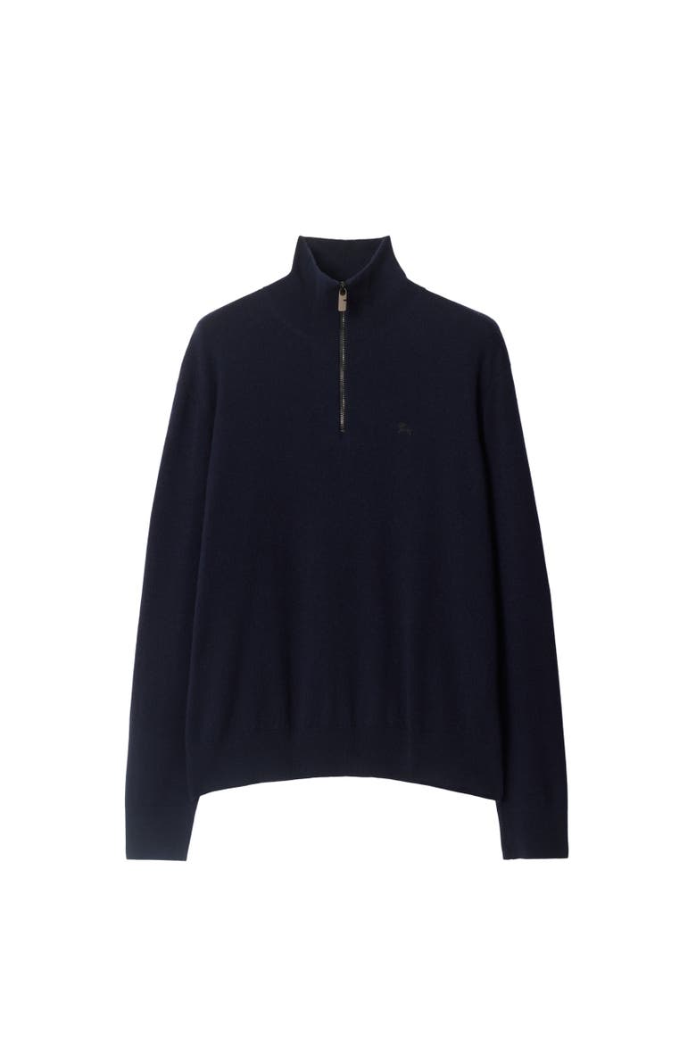 Cashmere Blend Half-zip Sweater, Alternate, color, Navy
