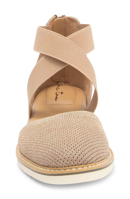 Me Too Adria Closed Toe Wedge Sandal In Brown