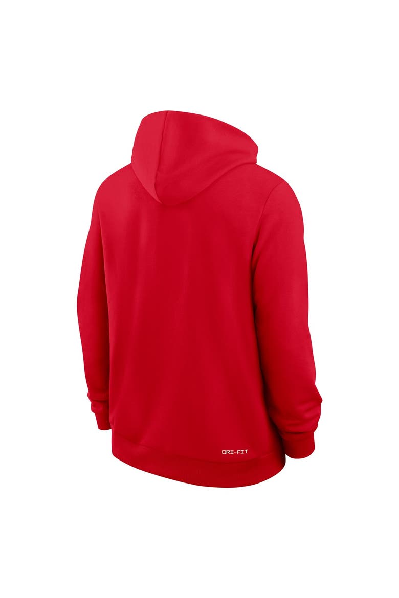 Men's Nike  Red Georgia Bulldogs 2026 Sideline Standard Issue Dri-FIT Full-Zip Hoodie, Alternate, color, Red