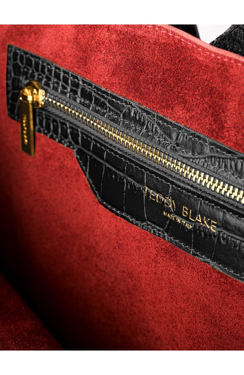 Teddy Blake Nina Croco 12", Alternate, color, Black&Red