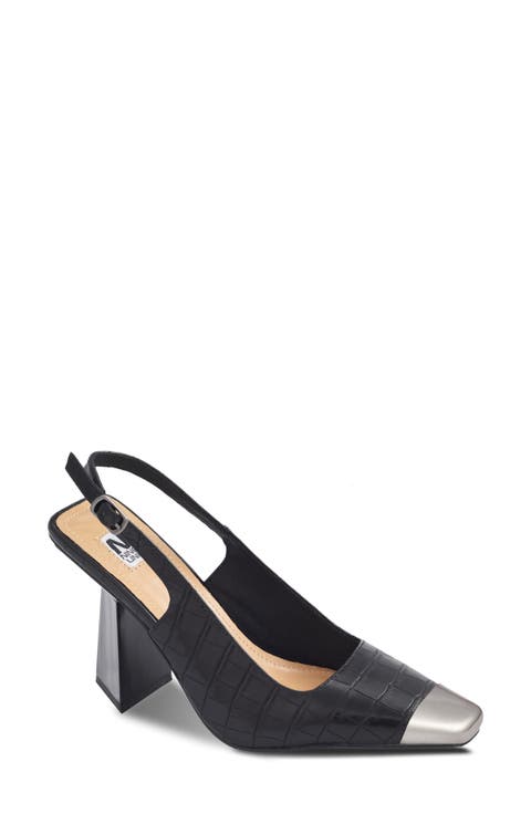 Jane Cap Toe Slingback Pump (Women)