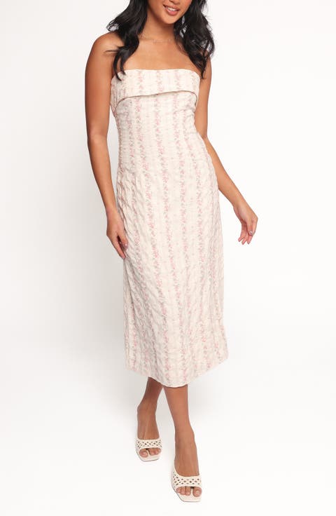 Norma Strapless Midi Dress