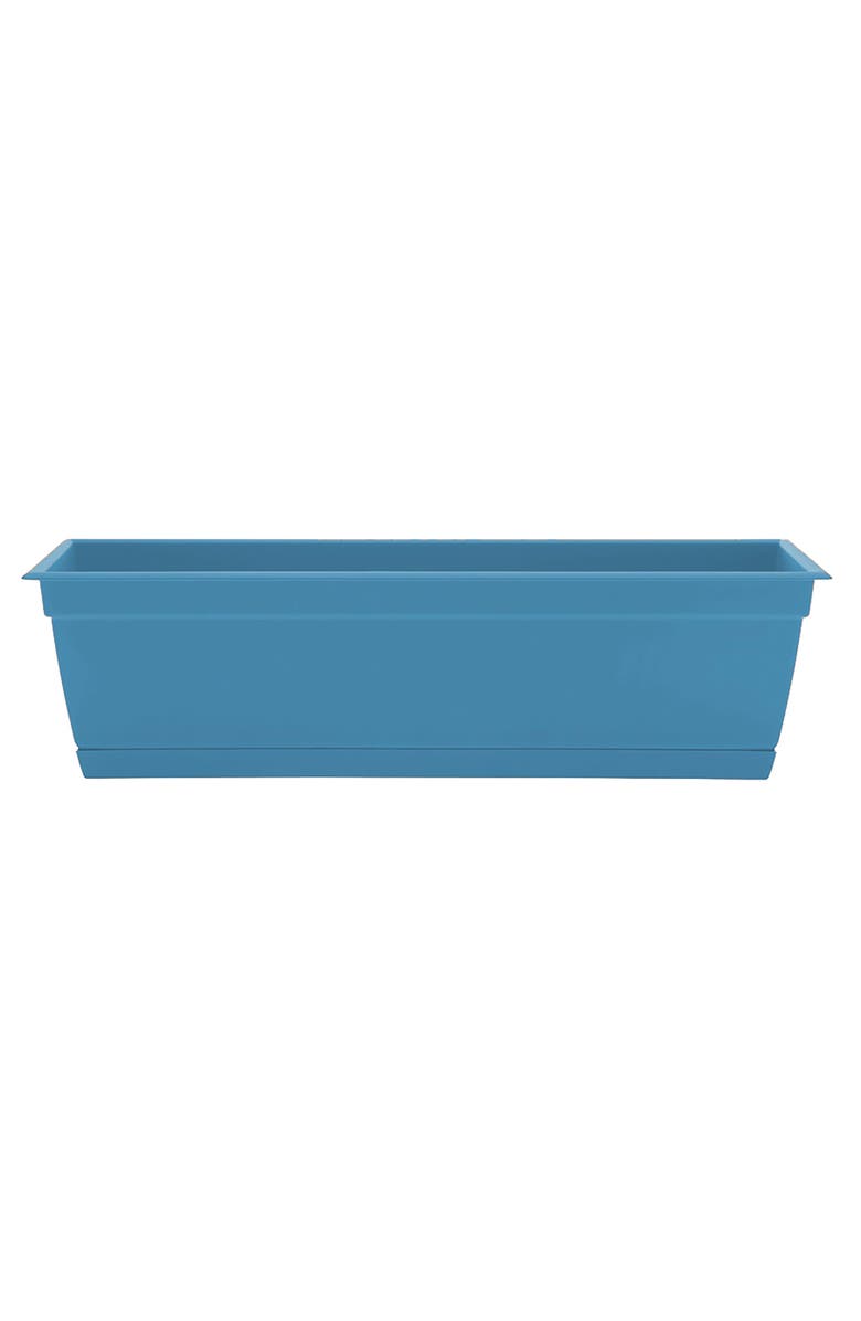 Bloem 24 Inch Dayton Window Box Planter, Ocean Blue, Main, color, Blue