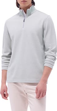 Bugatchi Quarter Zip Performance Pullover