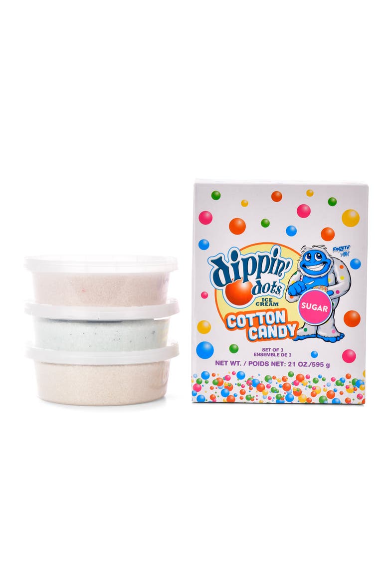 Dippin' Dots Set of 3 Cotton Candy Floss, Alternate, color, MULTI