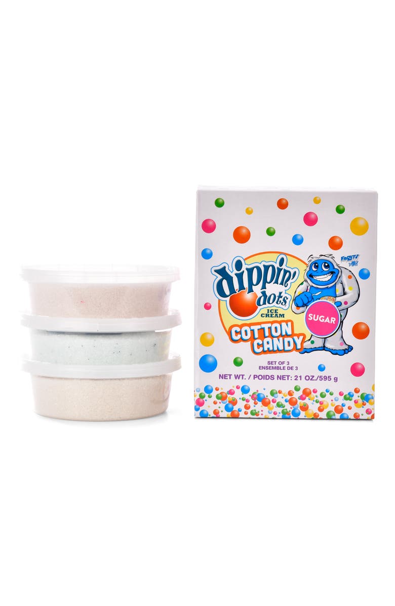 Iscream Dippin' Dots Set of 3 Cotton Candy Floss, Alternate, color, Multi