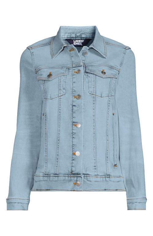 LANDS' END LANDS' END PLUS SIZE DENIM TRUCKER JACKET