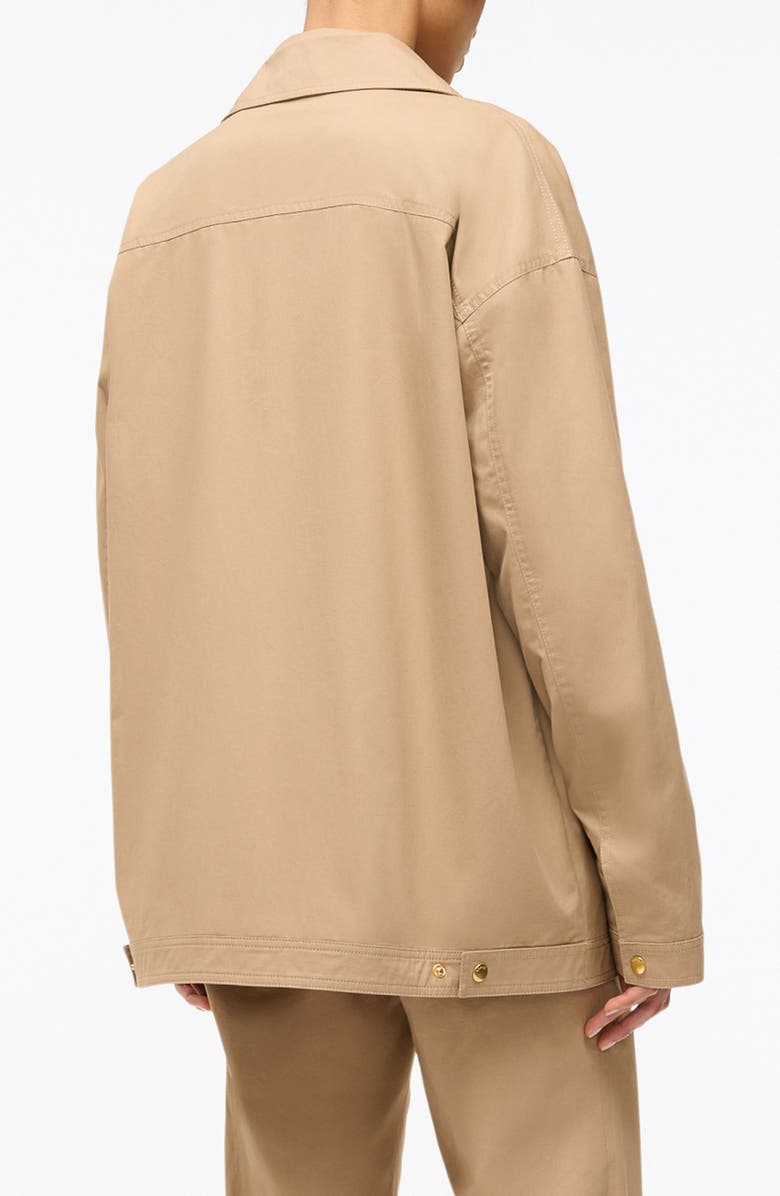 STAUD Estero Stretch Cotton Jacket, Alternate, color,
